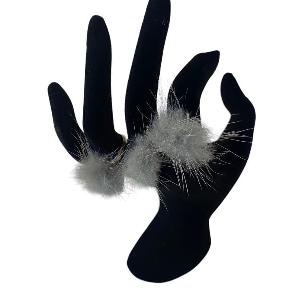 Furry Fun Silver Toned Adjustable Silver Toned Ring.